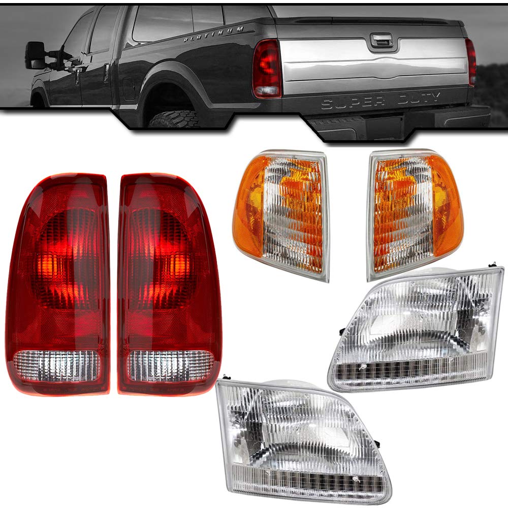 Ford 97-03 F-150 Halogen Headlights & Taillights Combo - 6PC for Night Driving