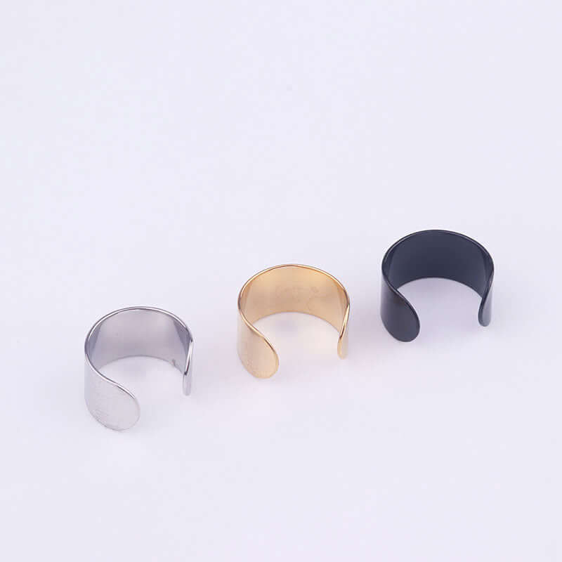 Minimalist Surgical Steel C-Shaped Ear Clip Ear Cuff for Women | ER8537 | Perfect for Everyday Wear, Parties & Special Occasions