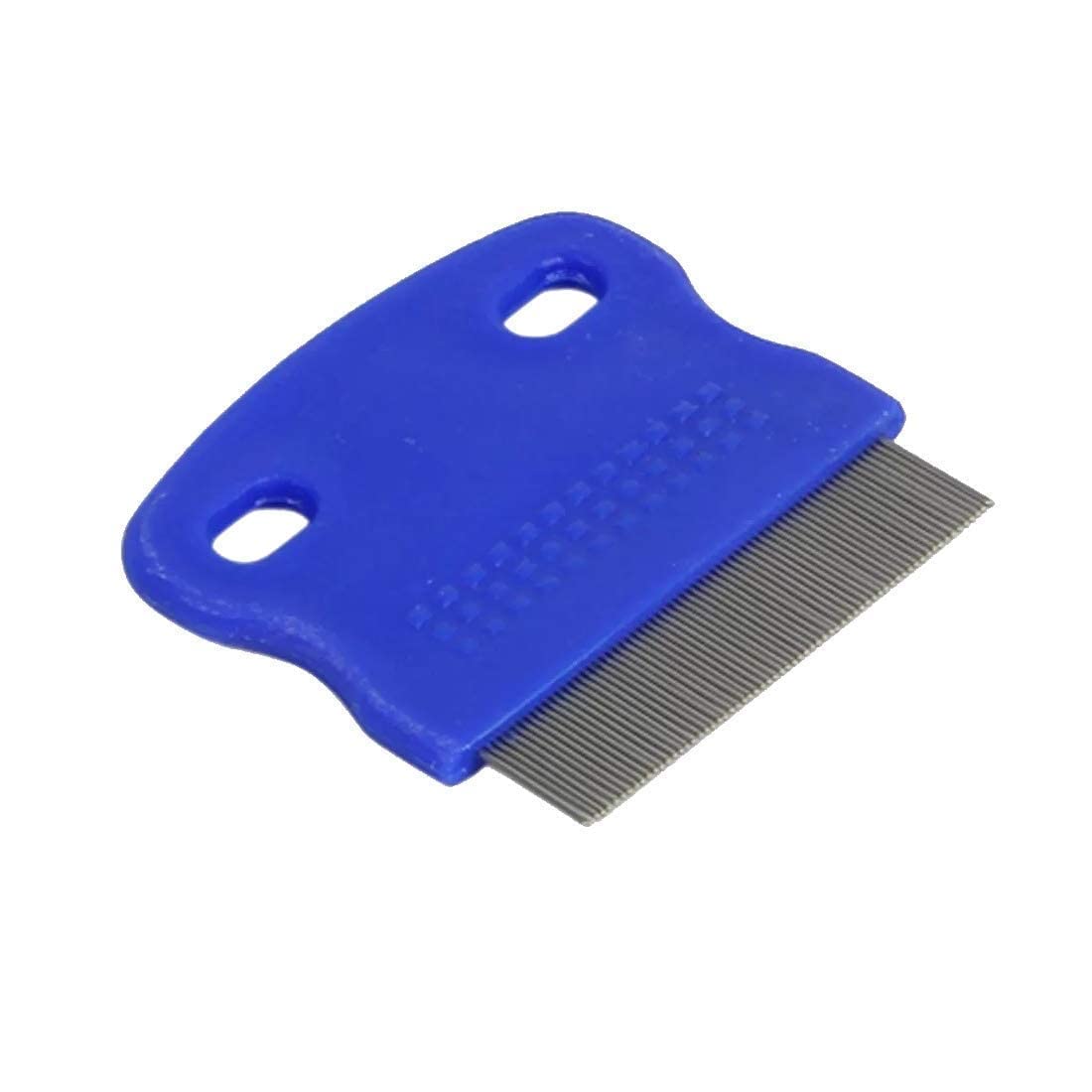 MISSLOOK Small Teeth Stainless Steel Comb for Head Lice & Nit Removal - Fine Metal Teeth with Comfortable Plastic Handle (Multicolor) - Perfect for School Kids, Women & Family Hair Care at Home or Travel