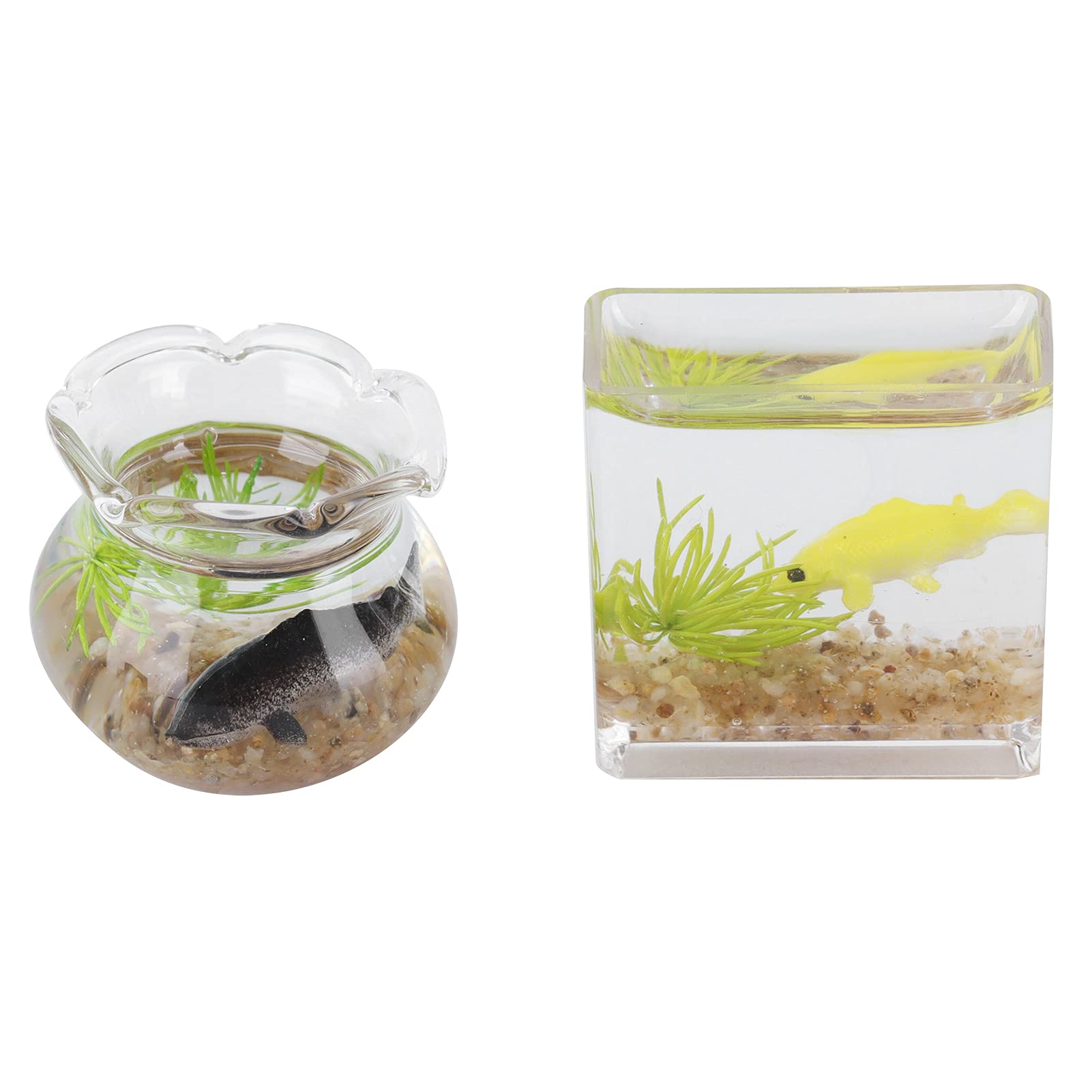 Tnfeeon 1:12 Scale Miniature Fish Bowl - Clear Glass Dollhouse Accessory for Realistic & Minimalist Decor | Perfect for Dollhouse Displays, Fairy Gardens & Miniature Scenes
