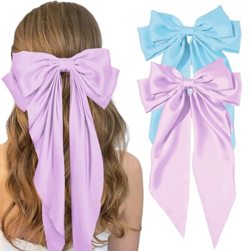 Blue Bow & Lilac Bow