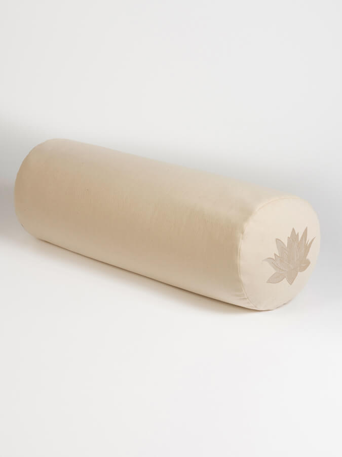 Organic Cotton Buckwheat Meditation Bolster Cushion for Yoga & Zen Relaxation - Perfect for Yoga Studios, Home Meditation & Stress Relief