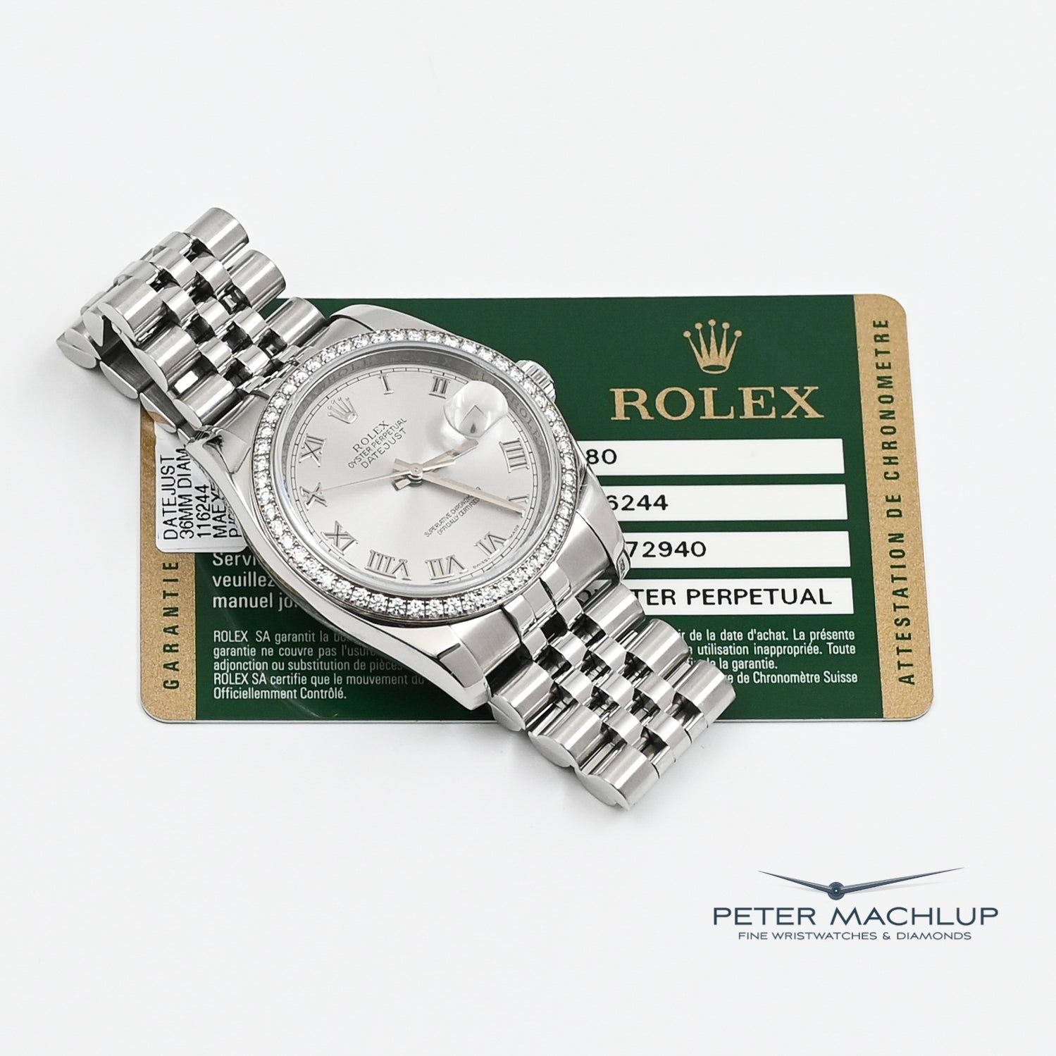 Authentic Rolex Datejust 36mm Stainless Steel Watch 2011 Model - Perfect for Business, Formal Events & Luxury Gift Giving