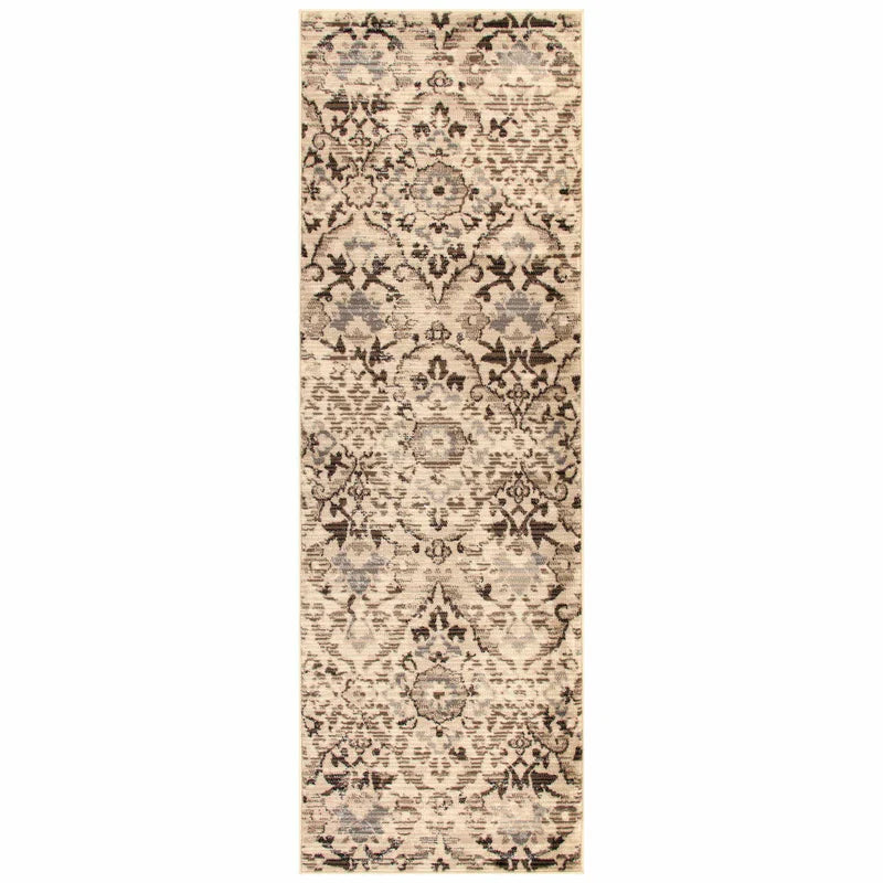 Tamara Modern Diamond Geometric Indoor Area Rug - Soft Non-Slip Living Room Carpet for Bedroom, Dining Room & Home Decor