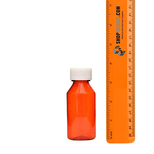 200-Pack Amber Oval Pharmacy Bottles with Child-Resistant Cap – 2 oz Prescription Plastic Containers for Liquid Medicine Storage – Perfect for Pharmacies, Hospitals & Home Medication Organization
