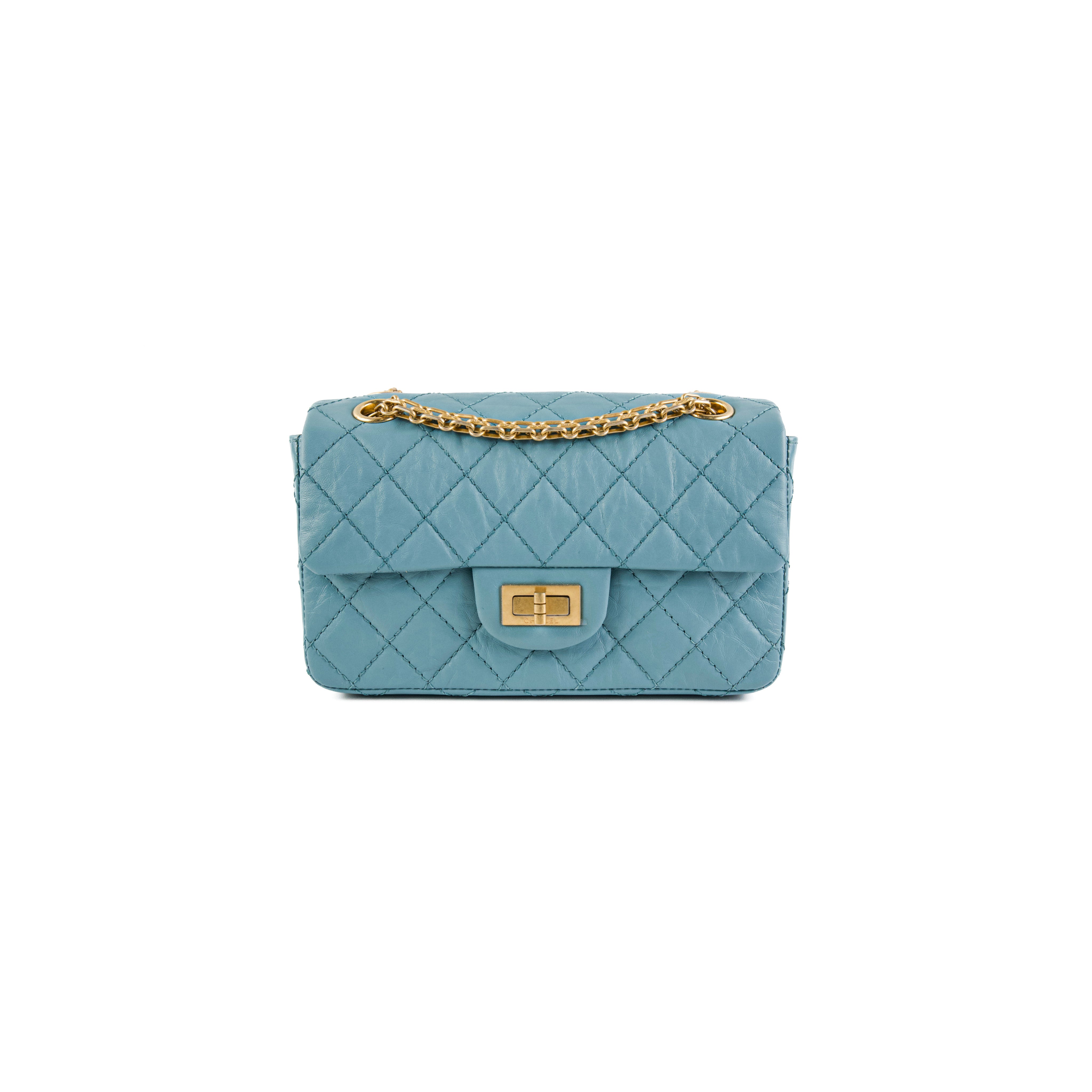 Chanel Mini Reissue Flap Bag in Blue - Luxury Crossbody Purse for Women | Perfect for Date Night, Parties & Everyday Use