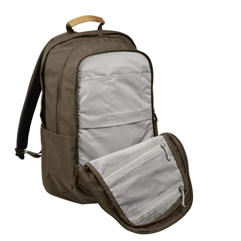 Fjallraven Raven 28L Backpack - Lightweight 15-Inch Laptop Backpack for Travel & Hiking, Durable Water-Resistant Daypack (Black) - Perfect for Commuting, School & Outdoor Adventures