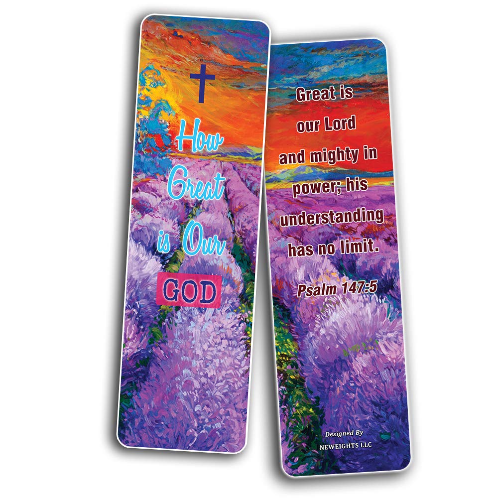 Inspiring Bible Verse Bookmarks - 12 Pack for Sunday School & Baptism Gifts