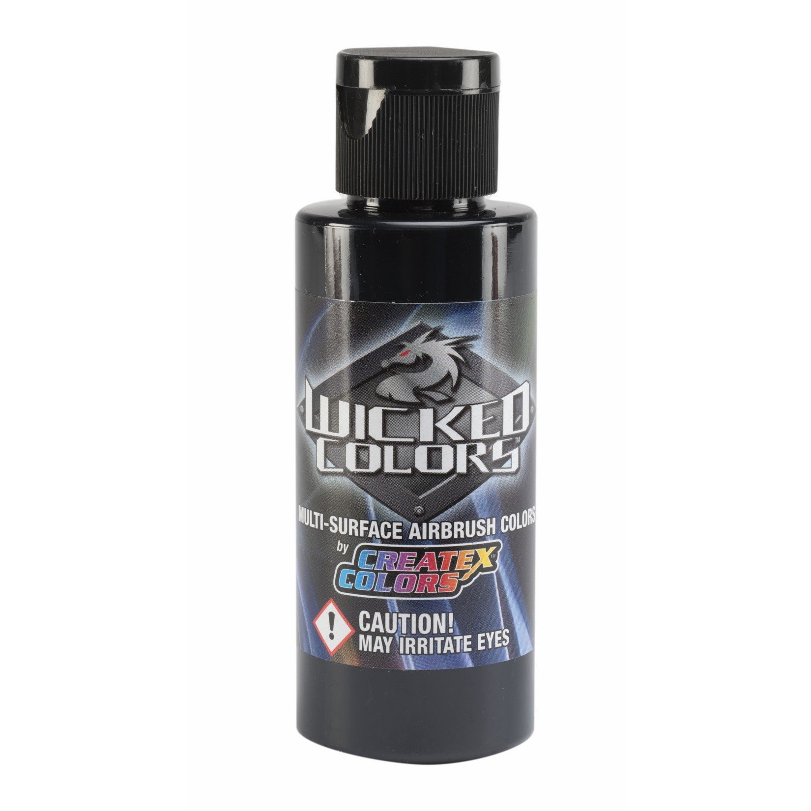 Wicked Colors 2-Oz Wicked Airbrush Paint - Detail Black | Premium Airbrush Paint for Models, Miniatures & Automotive Art | Perfect for Hobbyists & Professional Artists