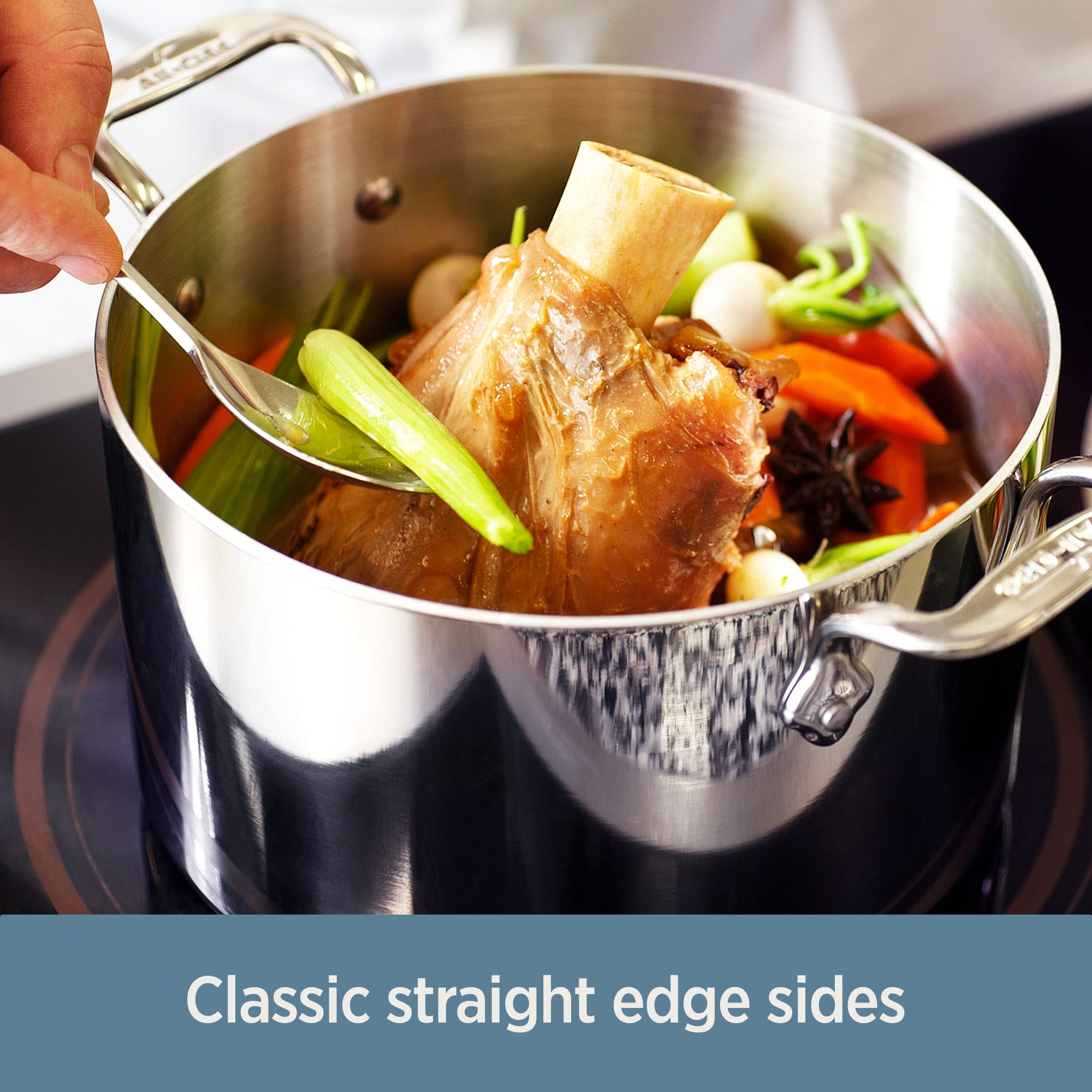 All-Clad D3 3-Ply Stainless Steel Nonstick Fry Pan 12 Inch - Induction Compatible, Oven & Broiler Safe to 500°F - Professional Cookware for Sautéing, Frying & Searing - Perfect for Home Chefs & Restaurant Use