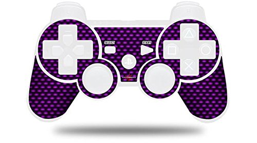 Sony PS3 Controller Decal Skin - Carbon Fiber Purple Design (Controller Not Included) | Custom Gaming Accessory for Enhanced Grip & Style | Perfect for Gaming Enthusiasts & Collectors