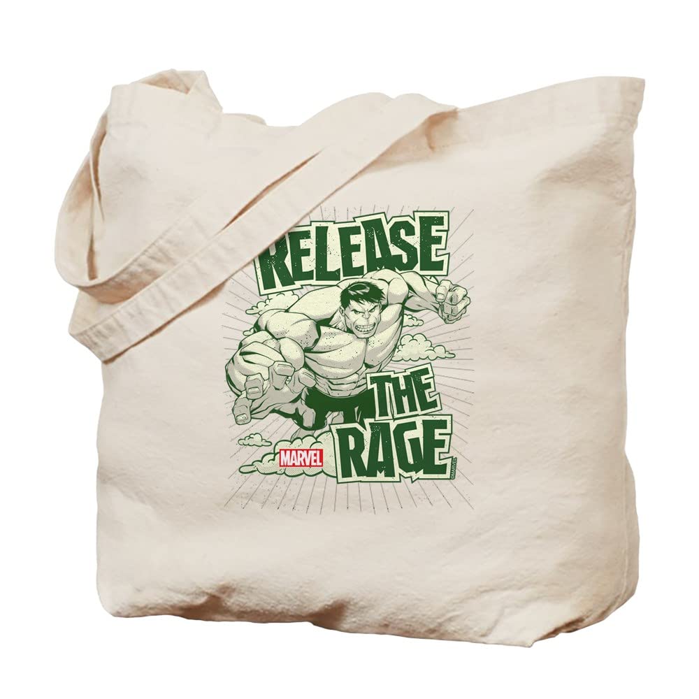 Hulk Rage Tote Bag - Natural Canvas Reusable Shopping Bag for Groceries, Beach, Gym & Daily Use | Eco-Friendly & Durable