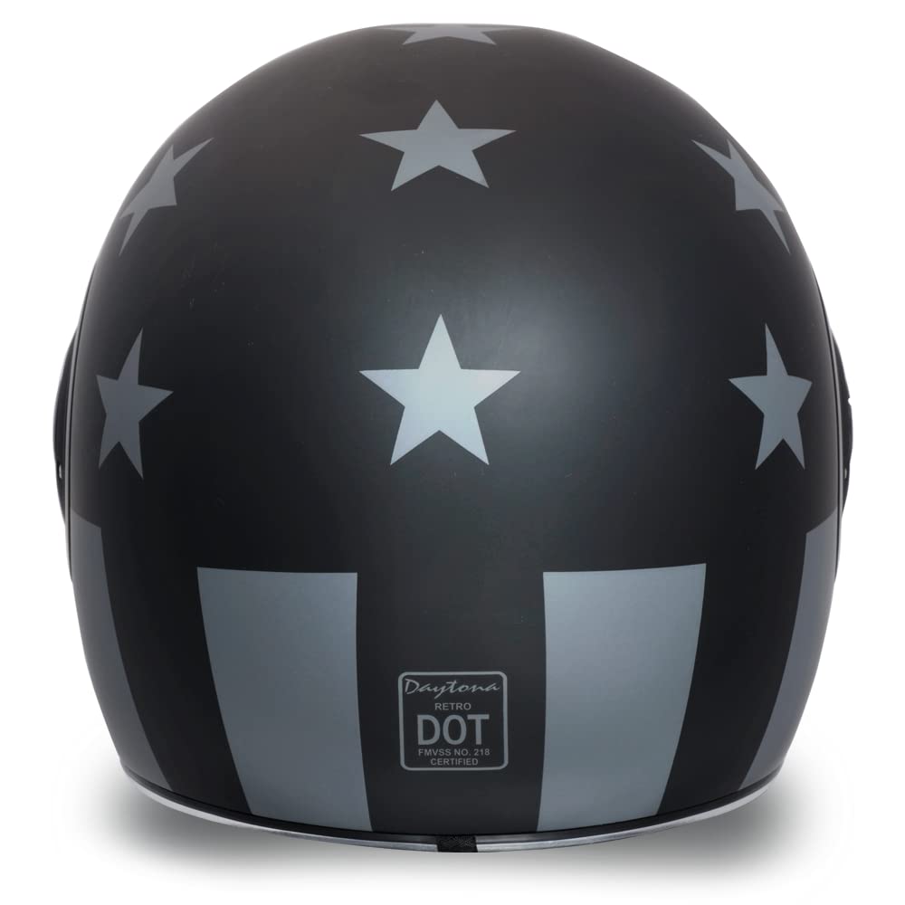 Vintage DOT Motorcycle Helmet - Retro Full Face for Cruisers & Scooters - Safe Riding Gear