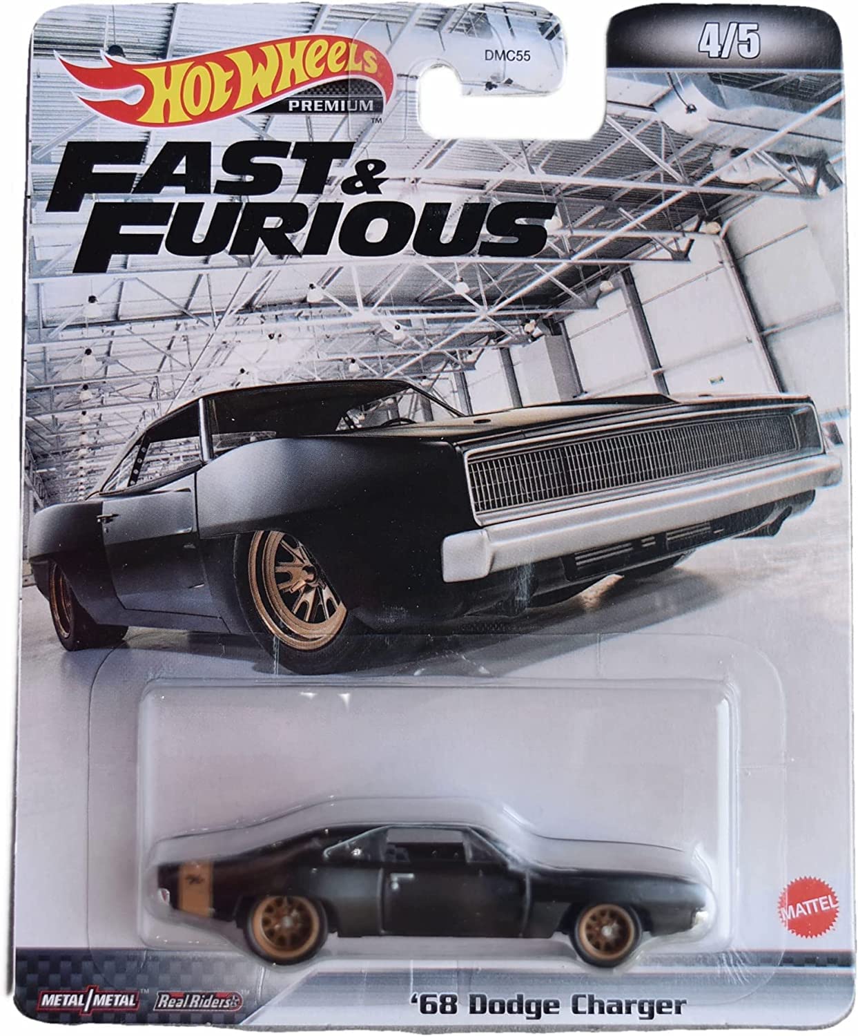 Hot Wheels '68 Dodge Charger Die-Cast Car - Fast & Furious Movie Collection 1:64 Scale Toy for Kids & Collectors | Perfect for Play, Display & Gift Giving