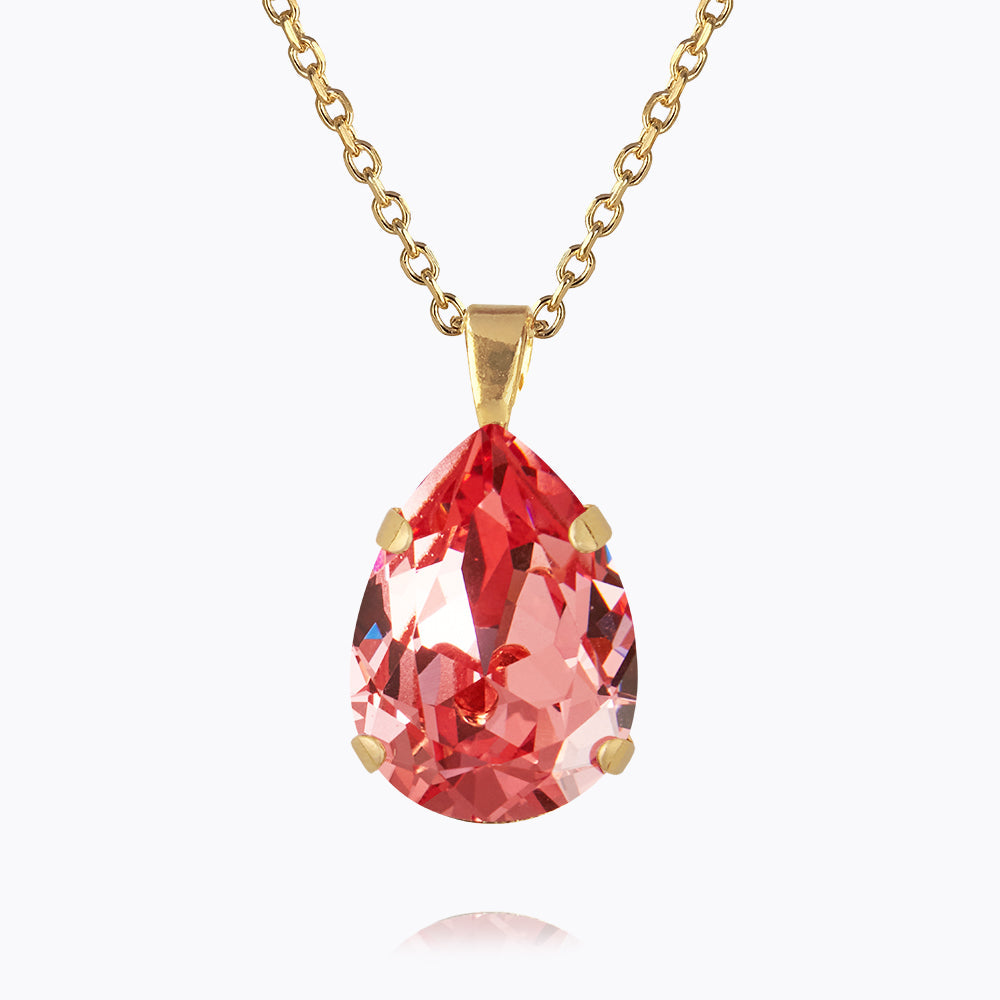 Classic Drop Necklace in Rose Peach - Elegant Jewelry for Women, Perfect for Weddings, Parties & Everyday Wear