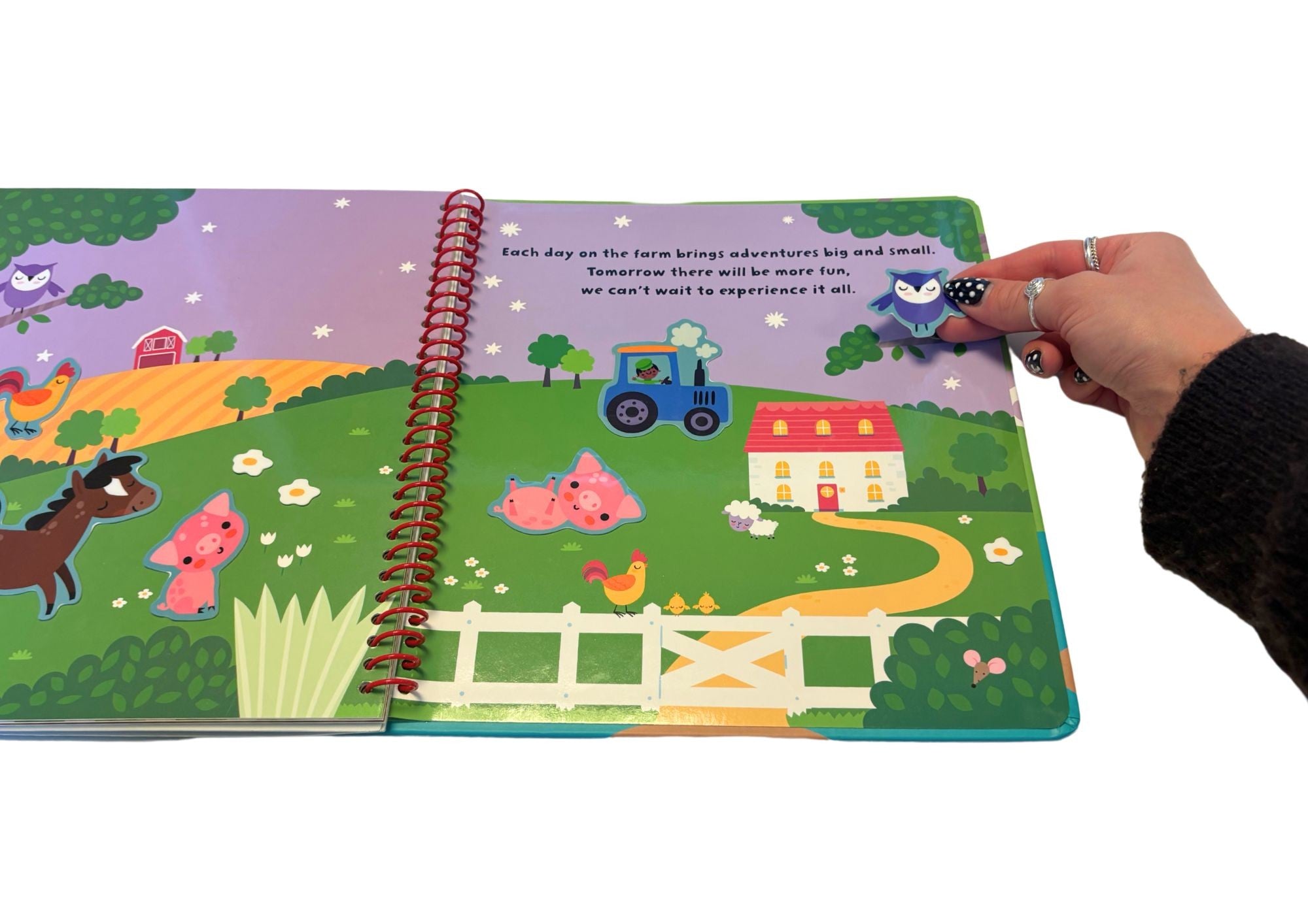Farm-Themed Reusable Silicone Sticker Book for Kids - Fun Learning Activity for Toddlers & Preschoolers - Perfect for Travel, Home & Classroom Play