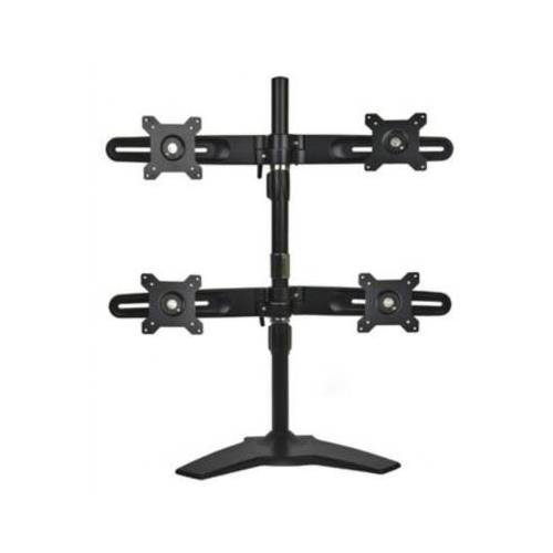 Planar Quad Monitor Stand - Heavy Duty 26.5lb Capacity - Holds 4x 24