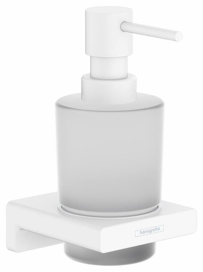 Hansgrohe AddStoris Soap Dispenser in Matte White - Modern Touch-Free Bathroom Faucet for Kitchen & Bathroom Sink, Model 41745700