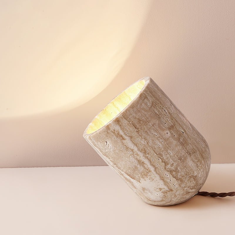 Amidori Modern LED Table Lamp - Adjustable Brightness, USB Charging Port, Night Light for Bedroom, Living Room, Office - Warm White & Cool White Light Modes