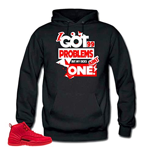 ( 12 Bulls - 99 Problems Hoodie ) Black