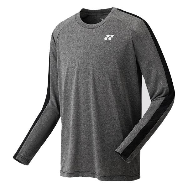 Yonex 16382 Men's Performance Long Sleeve T-Shirt - Moisture Wicking Athletic Shirt for Running, Gym & Training (Black)