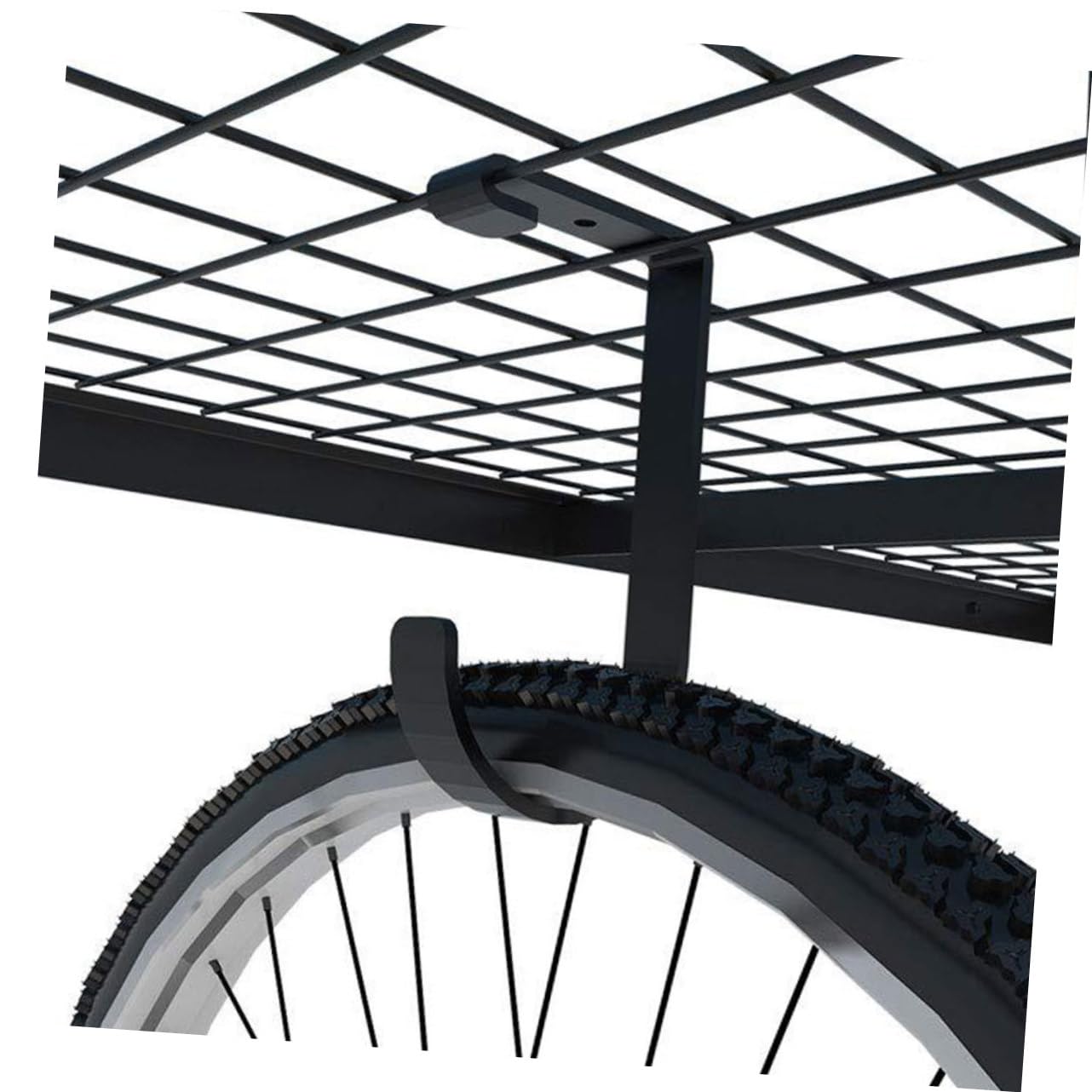 Heavy Duty Bike Hooks Wall Mount - Hoement 2-Pack Garage Bike Rack, Sturdy Metal Bike Storage Hanger for Bicycles, Motorcycles & Sports Equipment - Perfect for Garage, Shed & Basement Organization