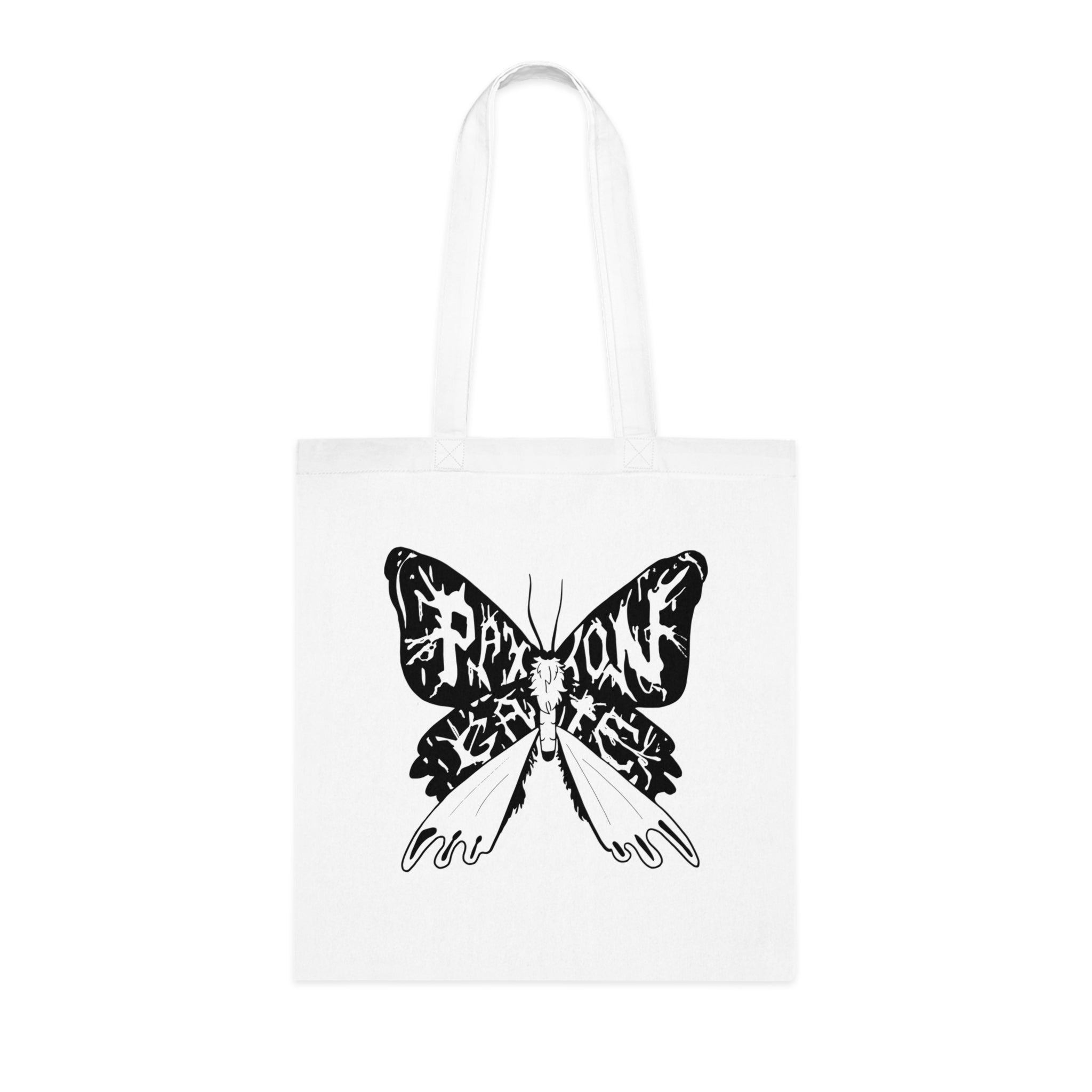 Premium Cotton Moth Tote Bag - Eco-Friendly Reusable Shopping Bag for Women & Men - Perfect for Groceries, Beach, Work & Travel