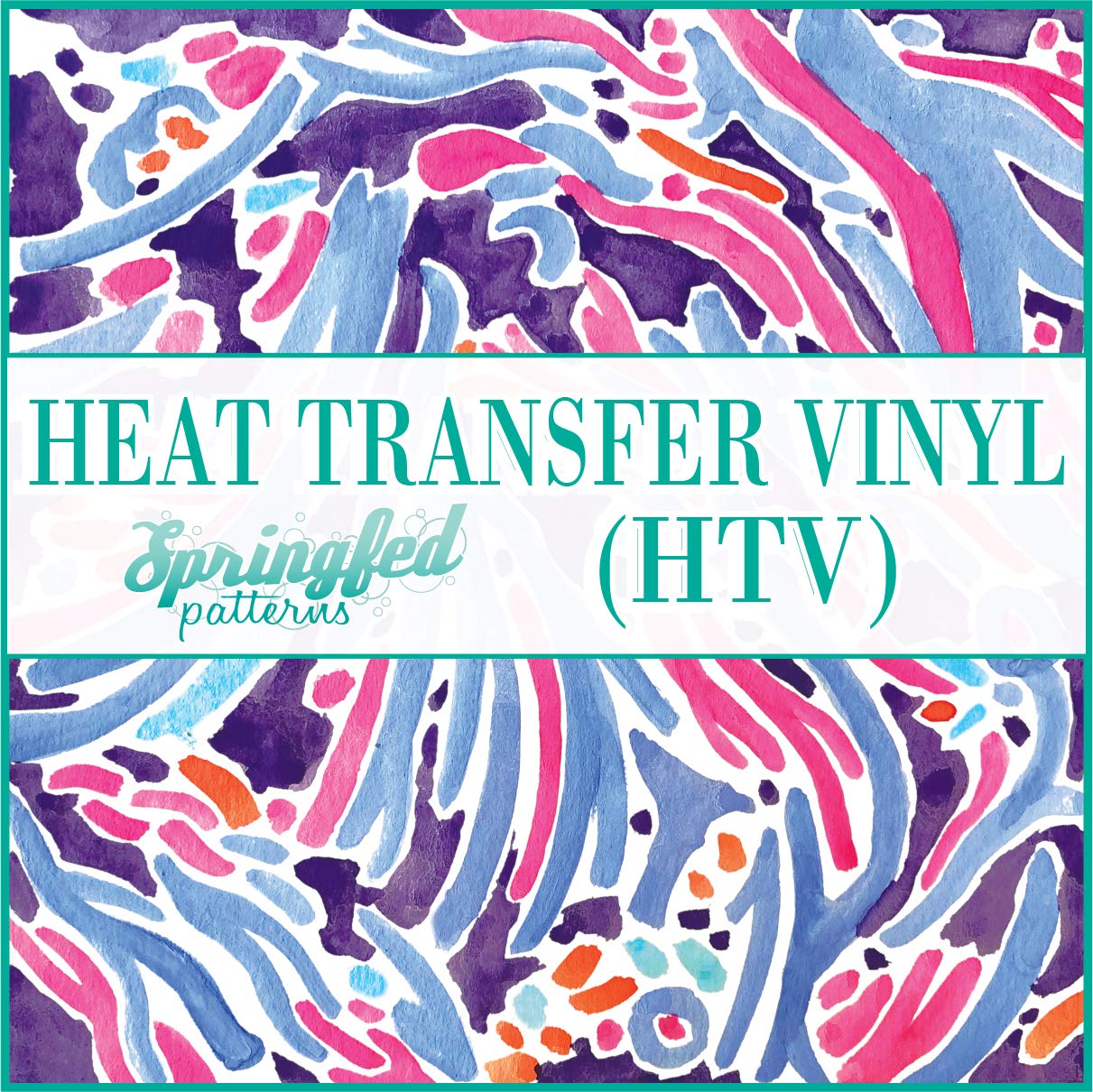 Large Pastel Coral Heat Transfer Vinyl (HTV) Sheet 12