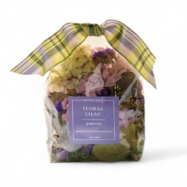 Monticello Lilac Potpourri - Natural Floral Scented Potpourri for Home Decor, Aromatherapy, and Relaxation | Perfect for Living Rooms, Bedrooms, and Bathrooms