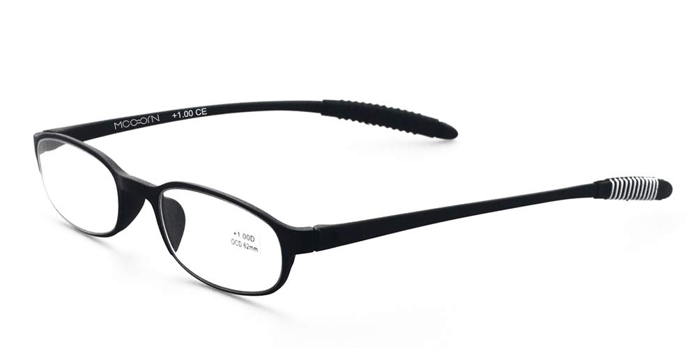 Lightweight Reading Glasses for Men & Women - Flexible Memory Plastic Frame Readers - Perfect for Reading, Computer Work & Daily Use