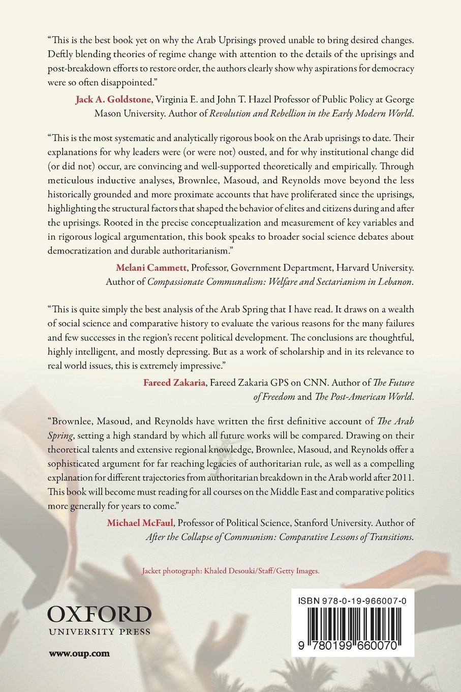 The Arab Spring: Pathways of Repression and Reform - Political Science Book on Middle East Revolutions for Students & Researchers