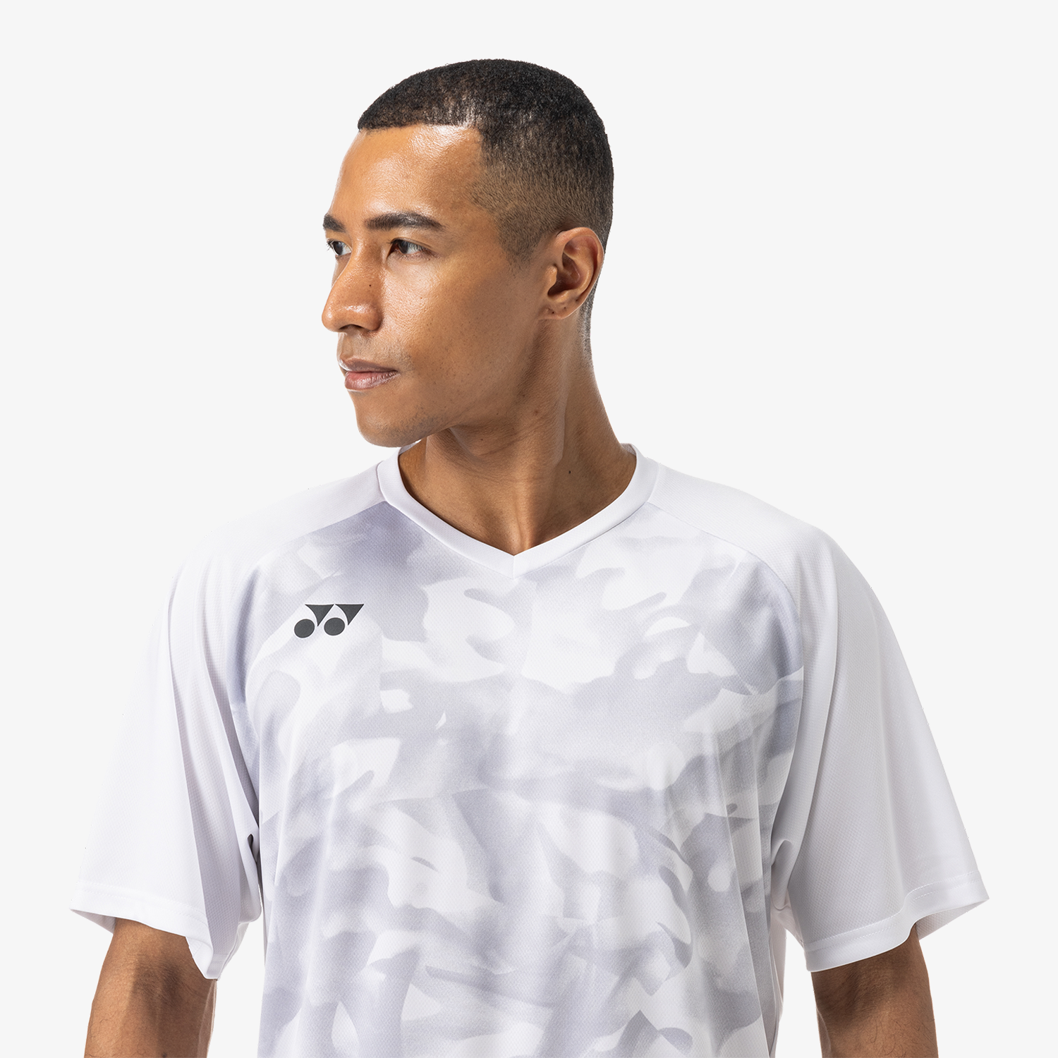 Yonex YM0033 Men's Crew Neck T-Shirt - White | Breathable & Comfortable for Tennis, Running & Casual Wear