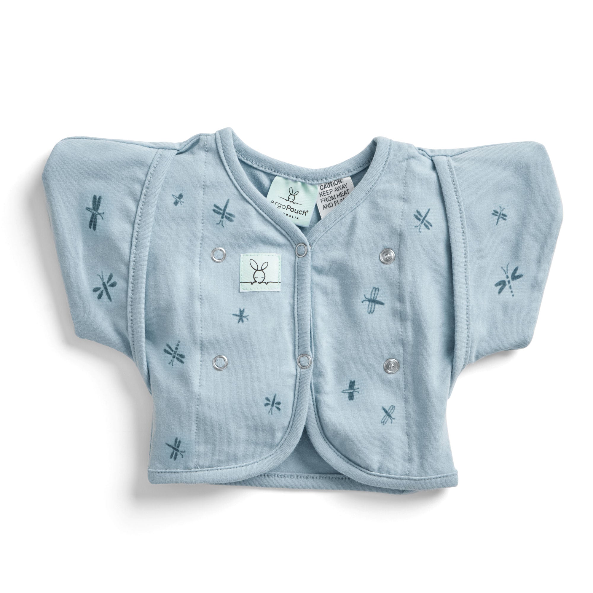 ergoPouch Butterfly Cardi Swaddle 0.2 TOG - Lightweight Baby Wrap for Newborns - Perfect for Nursery, Daycare & On-the-Go Comfort