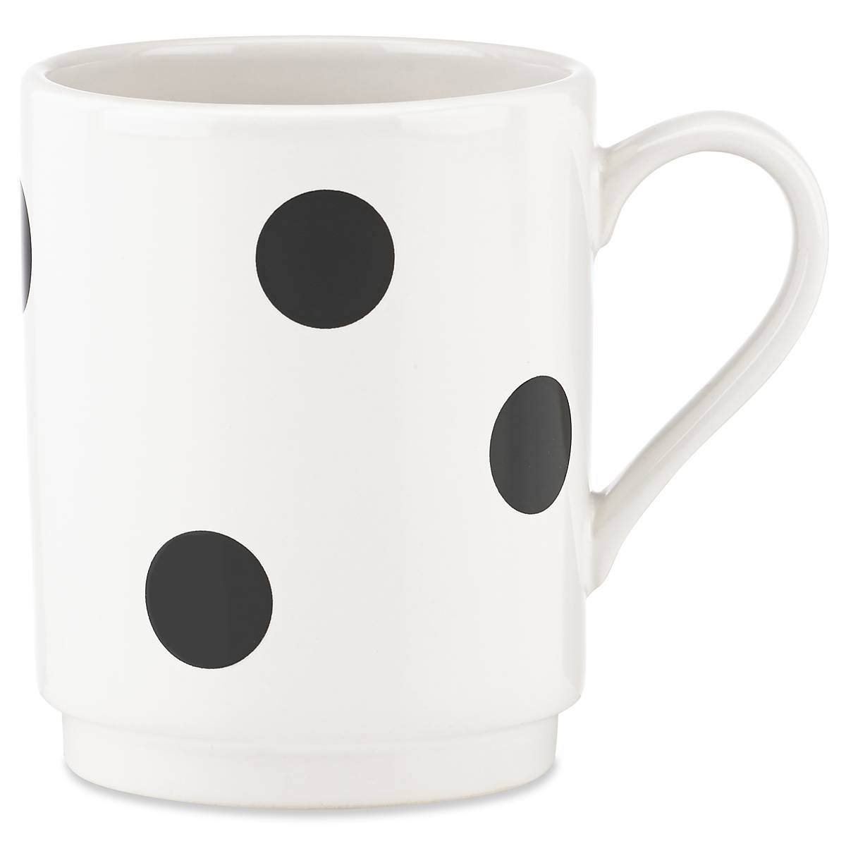 Deco Dot Ceramic Coffee Mug - 15oz Stylish & Durable Cup for Home, Office, or Gifts - Perfect for Hot & Cold Beverages, Tea, or Coffee Lovers