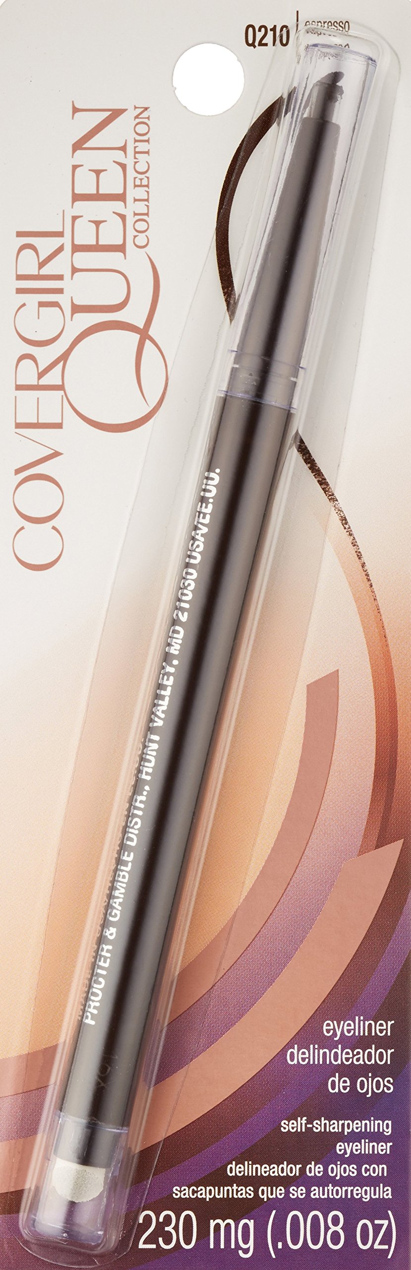 CoverGirl Queen Collection Waterproof Liquid Eyeliner in Espresso 210 - Long-Lasting Smudge-Proof Makeup for Dramatic Eye Looks | Perfect for Day to Night Wear, Parties & Special Occasions
