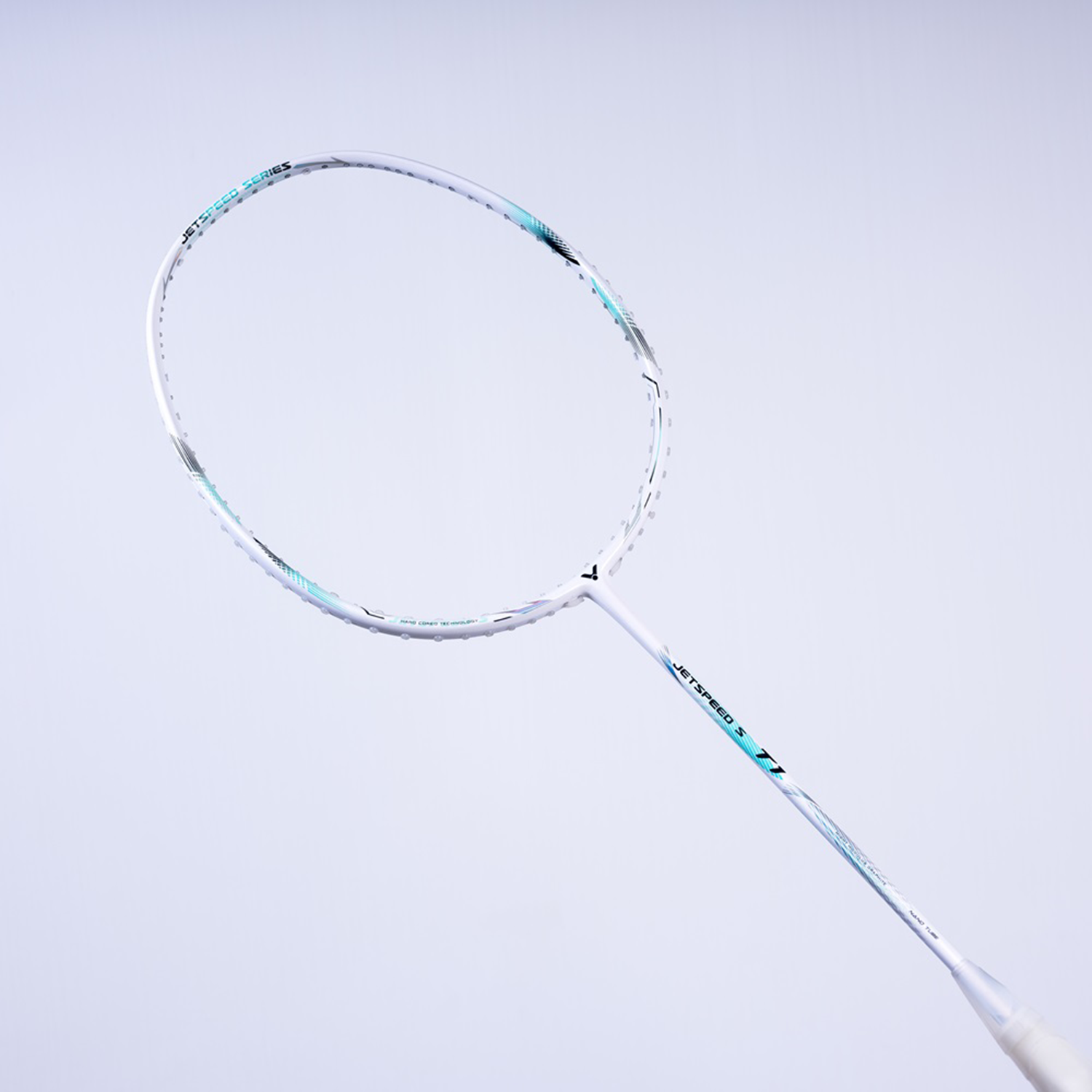 Victor Jetspeed T1 R (JS T1 R) Pre-Strung Badminton Racket - Lightweight Carbon Fiber Shuttlecock Racquet for Professional & Recreational Players - Perfect for Tournaments, Training & Casual Play