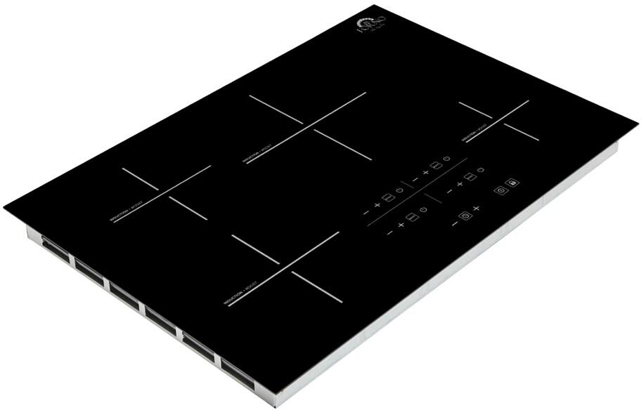 Forno Lecce 30-Inch 4-Burner Black Glass Induction Cooktop - FCTIN0545 | Fast Heating, Energy Efficient | Perfect for Modern Kitchens & Home Chefs