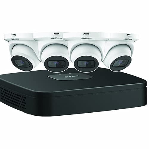 Dahua N444E42S 4CH 4K NVR Security System with 2TB HDD & 4x4MP Starlight Mini Outdoor IP Cameras - 24/7 Home & Business Surveillance Solution
