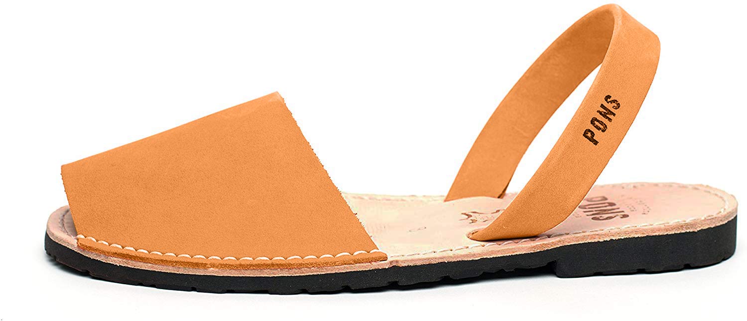 Avarca Pons Wedge Women's Sandals - Comfortable Red Leather Summer Shoes - Size 10 - Perfect for Beach, Vacation & Casual Outings