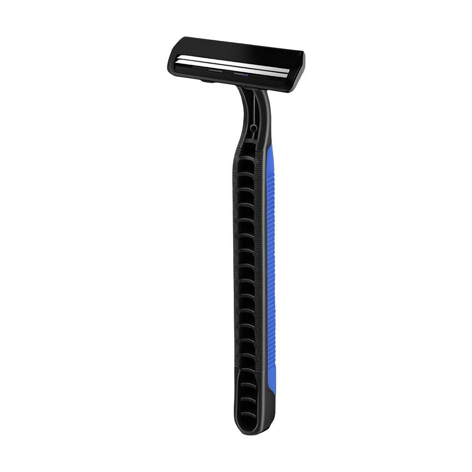 Bulk Disposable Double Blade Shaving Razors - Travel Size Men's Safety Razor Kit (Individually Wrapped) - Blue | Perfect for Hotels, Travel, Homeless Shelters & Guest Rooms | Durable Shaving Supplies for On-The-Go Grooming