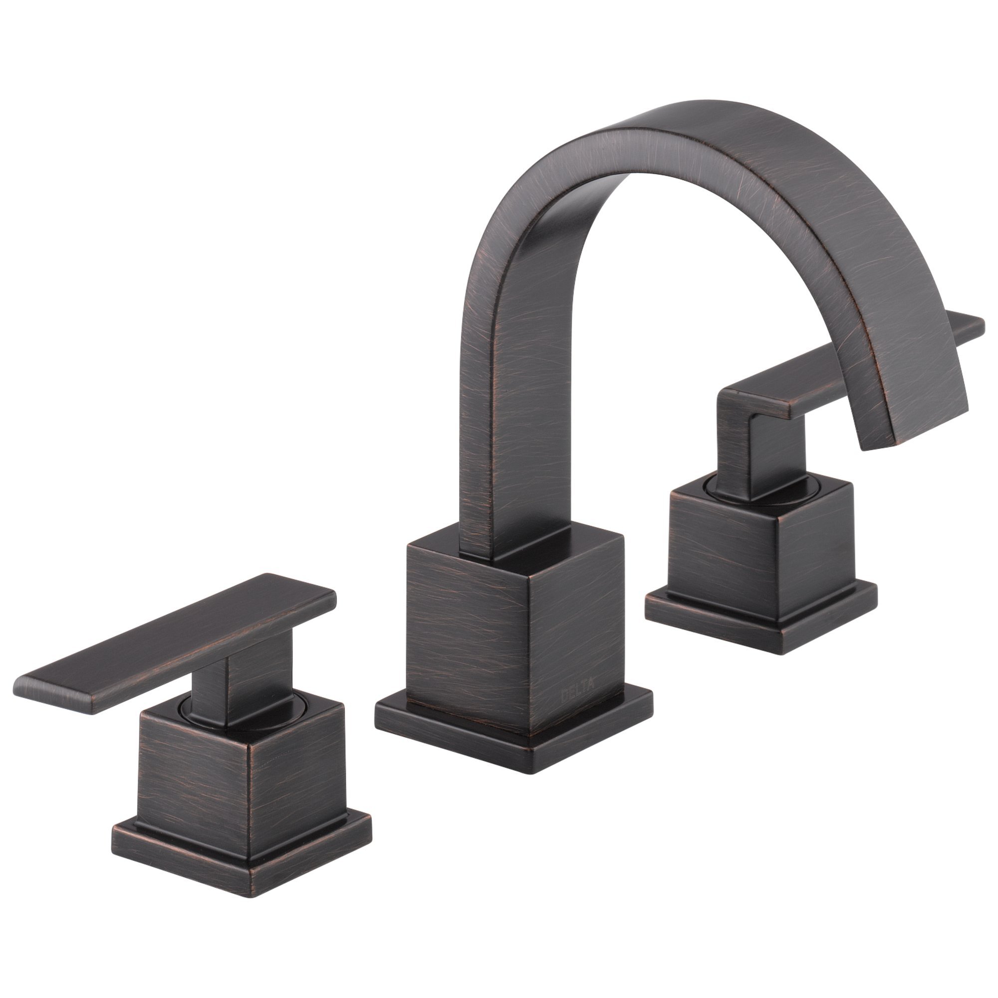 Delta Vero Widespread Bathroom Faucet 3-Hole - Venetian Bronze 3553LF-RB with Metal Drain Assembly - 2-Handle Bathroom Sink Faucet for Vanity, Powder Room & Guest Bathroom