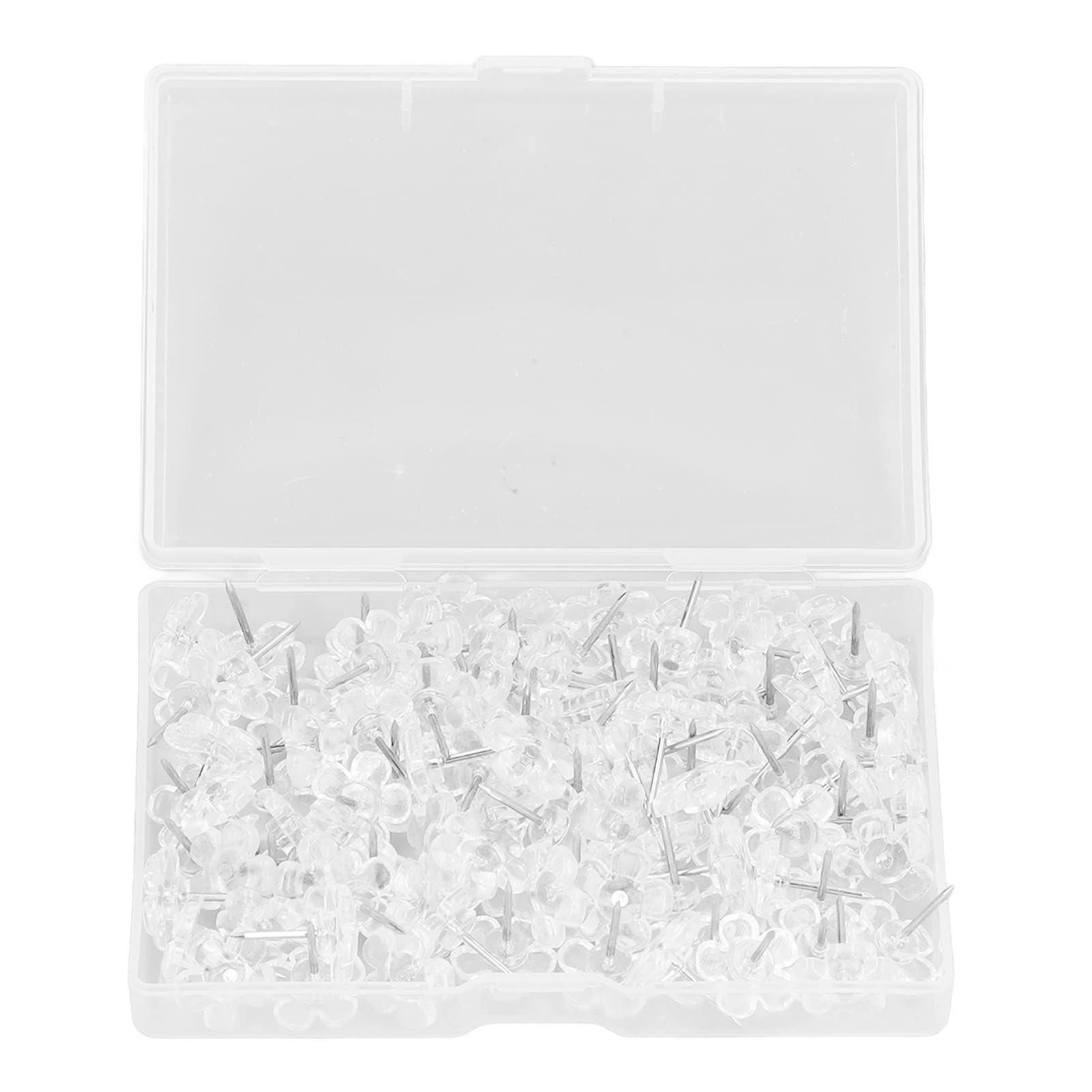 100 Pcs Clear Corsage Pins for DIY Floral Arrangements & Crafts