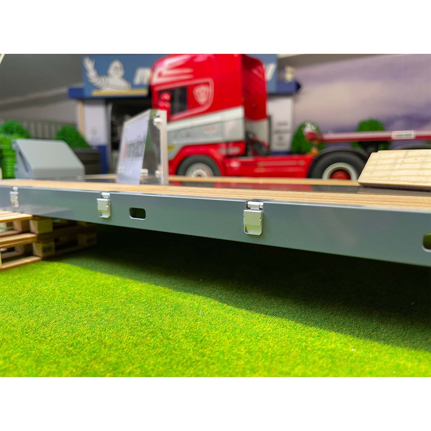 High-Quality Metal CNC Flat Module for 1/14 Scale Heavy Trailer DIY - Compatible with TAMIYA RC Tractor Truck & Remote Controlled Vehicles - Perfect for Hobbyists & Model Enthusiasts - Ideal for Custom Builds, RC Racing & Collectible Displays