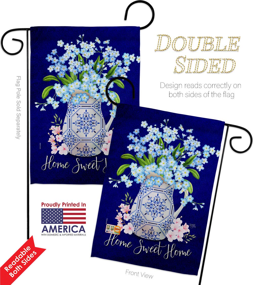 Spring Flower Garden Flag Set - Sunflower Tulip Rose - Double-Sided Yard Decor for Home