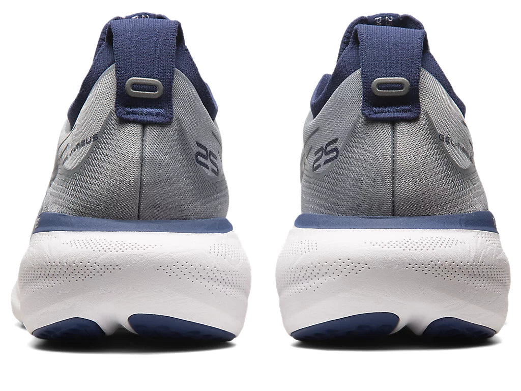 Asics Men's GEL-NIMBUS 25 Running Shoes - Sheet Rock/Indigo Blue - Premium Cushioned Road Running Sneakers for Men - Perfect for Long Distance Running, Jogging & Gym Workouts