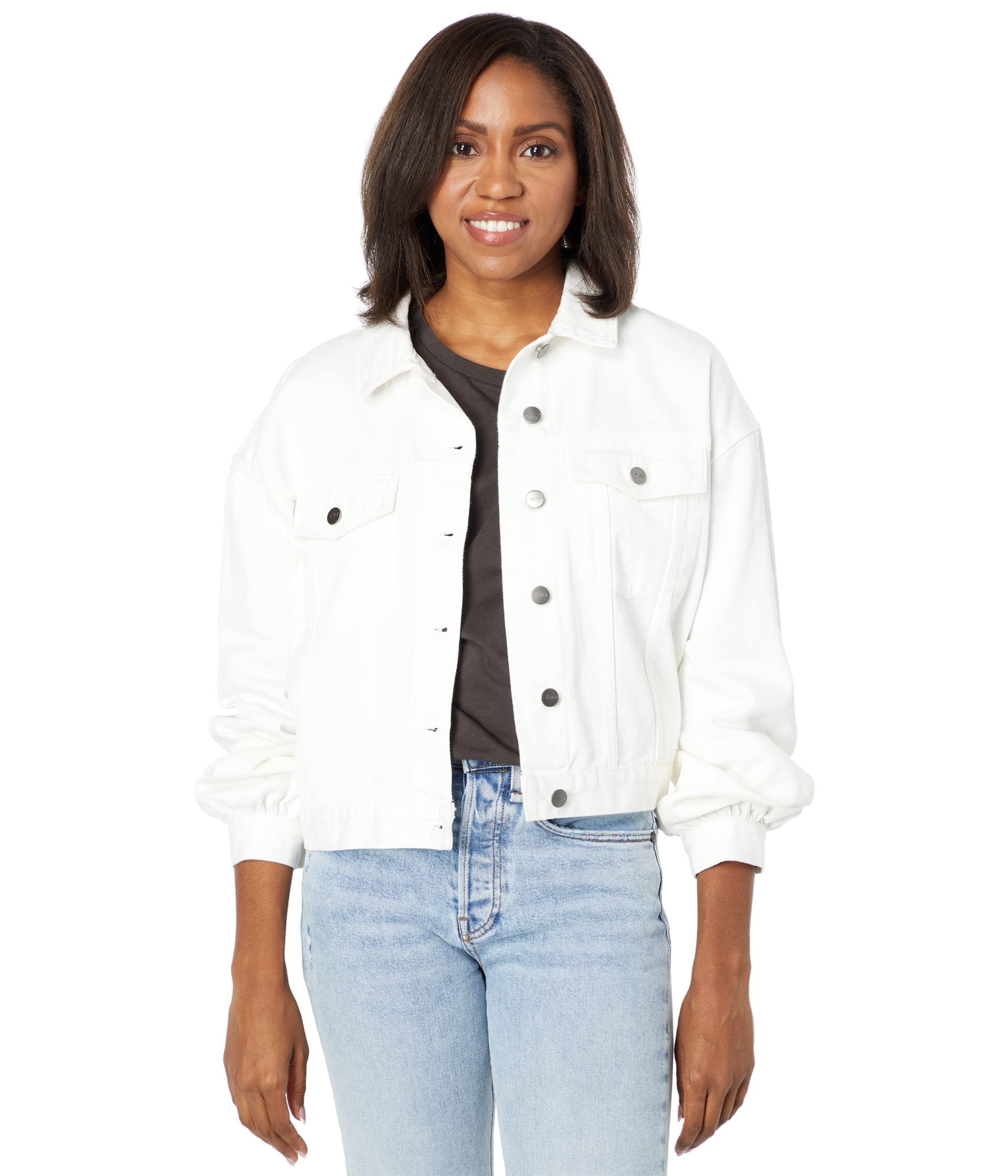 RVCA Women's Denim Jacket - Stylish Distressed Denim Jacket for Women | Casual Outerwear for Spring & Fall | Perfect for Streetwear, Music Festivals & Everyday Wear