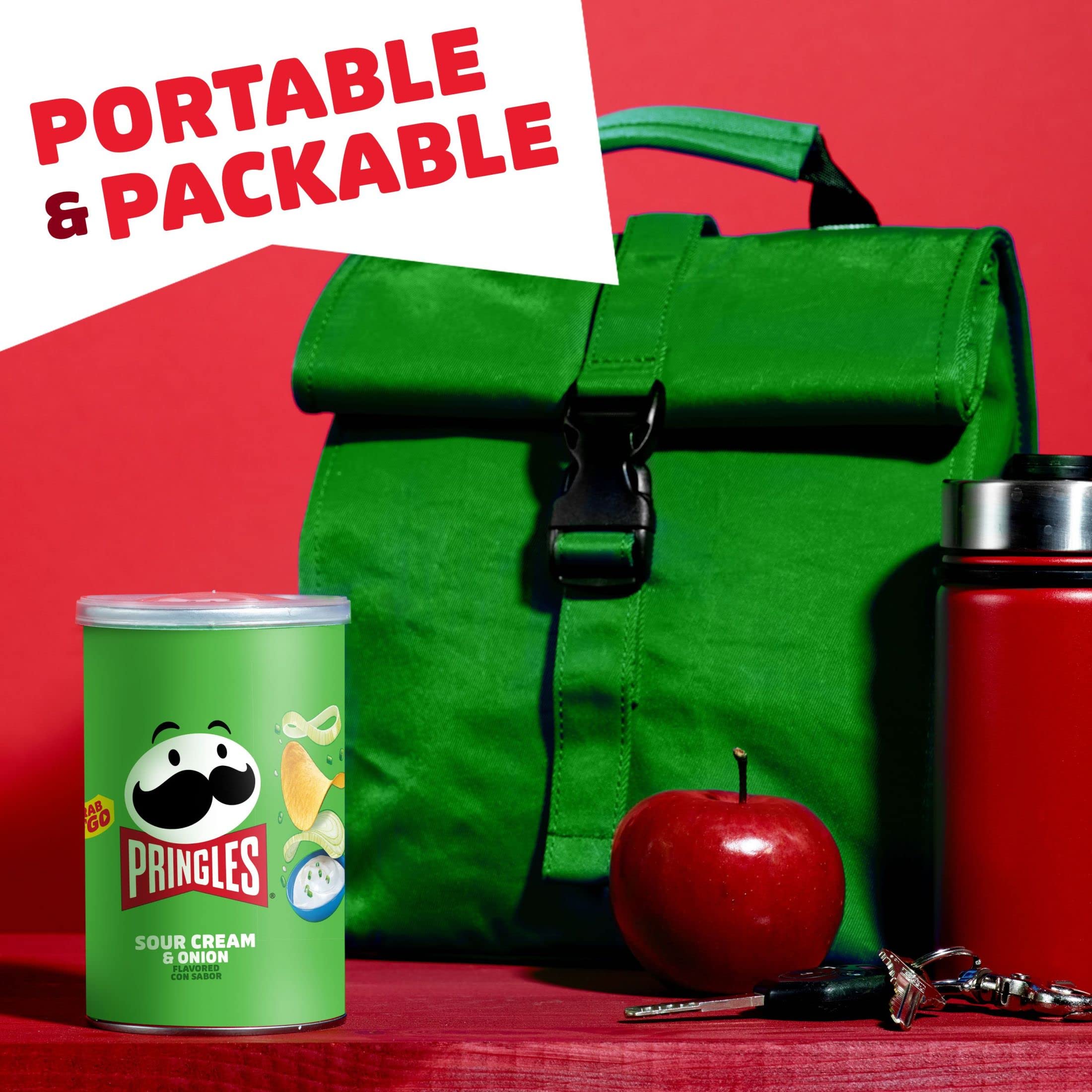 Pringles Potato Crisps Variety Pack - 16 Cans of Delicious Snacks for Lunch, Office & Kids | Perfect for On-the-Go, School Lunches & Movie Nights