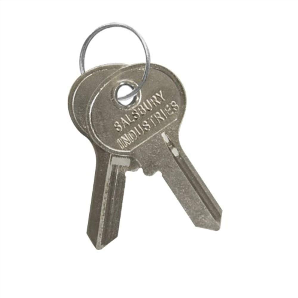 Salsbury Industries 8825 Heavy Duty Key Padlock for Storage Lockers & Bulk Storage Doors - Secure Locker Lock with 2 Keys - Ideal for Schools, Gyms, Warehouses & Storage Facilities