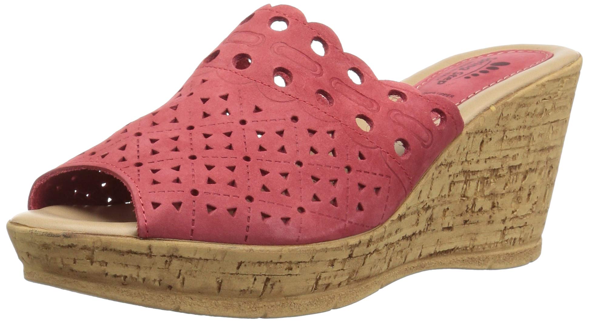 Spring Step Women's Nava Wedge Sandal - Comfortable Slip-On Summer Shoes with Arch Support | Perfect for Beach, Vacation & Casual Outfits