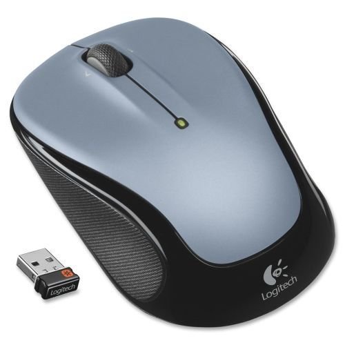 Logitech Wireless Laser Mouse - Ergonomic Computer Mouse with Precision Tracking, 2.5x4.5x1.75 Inches, Silver - Perfect for Office Work, Gaming & Home Use